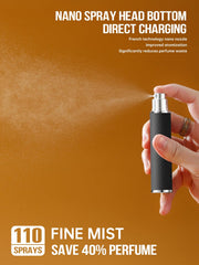 Frasco perfume recargable portátil 3zorqinron, práctico para salidas.