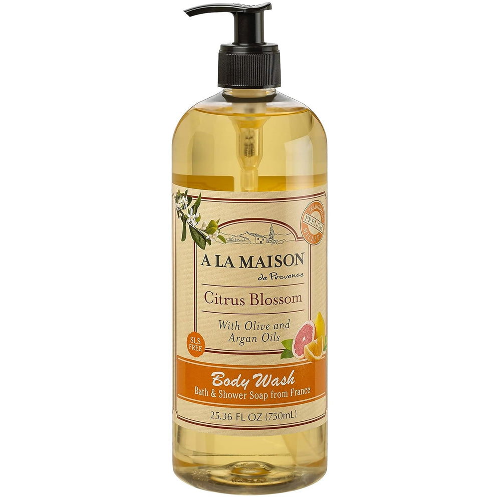 A LA MAISON Citrus Blossom gel de ducha, botella frontal, lista para uso diario