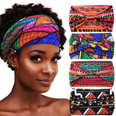 Aceorna bandana africana boho nudo, suave y elástica para cualquier peinado.