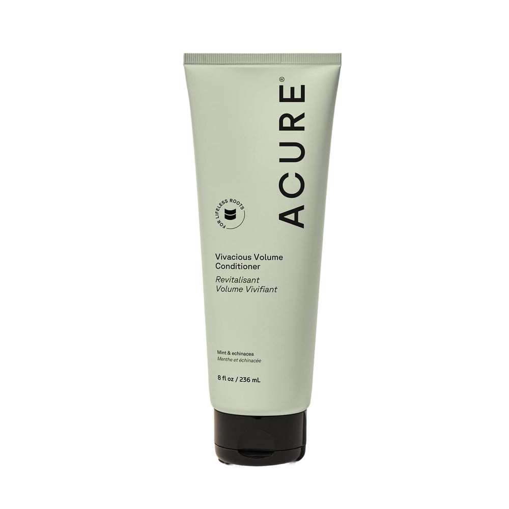 Acure Acondicionador Volumen Vivaz: botella que aporta volumen ligero y cuerpo al cabello.