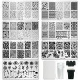 AddFavor placas estampado uñas geometricas para diseños modernos y faciles