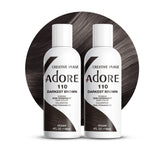 Adore Color Semi Permanente 110 Marrón Oscuro en bote de 118 ml para color intenso