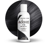 Adore Color Semipermanente Negro 118ml en envase listo para usar.