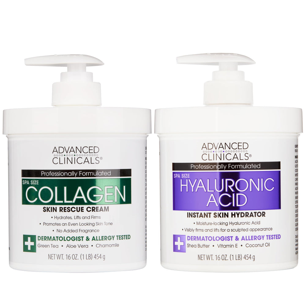 Advanced Clinicals acido hialuronico crema cuerpo: hidratación duradera para piel suave