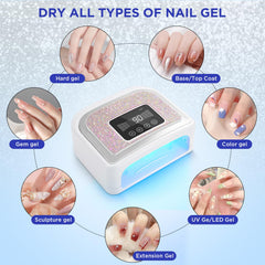 Cuatro modos de temporizador para diferentes diseños de gel.