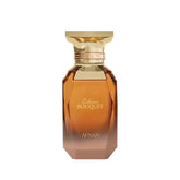 Afnan Delicious Bouquet, botella frontal, perfume elegante para ocasiones especiales.