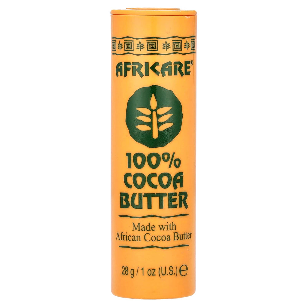 Africare Manteca de cacao 100% pura en barra para hidratación suave de la piel.