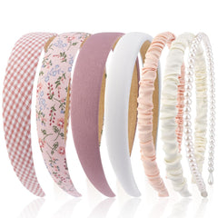 Diadema AHONEY rosa sólido, accesorio cómodo para uso diario.