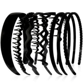 Diadema AHONEY con siete piezas para cabello negro, cómodo para uso diario.