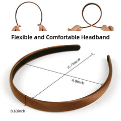 Diadema ligera y cómoda AIBFRID, adecuada para cabello largo o corto.