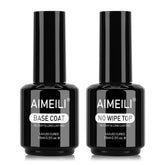 AIMEILI base de gel en acción, adhesión suave y acabado uniforme.