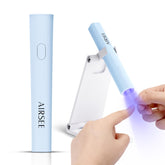 Airsee Lámpara UV mini portátil con soporte para manicuras rápidas.
