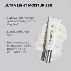 ALASTIN Skincare Ultra Light Daily Face Moisturizer, textura suave para hidratación diaria.