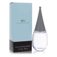 Shi de Alfred Sung para mujer, botella con brillo, ideal para uso diario.