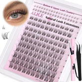 ALICE Kit racimos pestañas banda transparente para un aspecto suave y natural