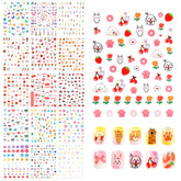 Allstarry pegatinas de uñas para niñas con dibujos divertidos para decorar uñas.