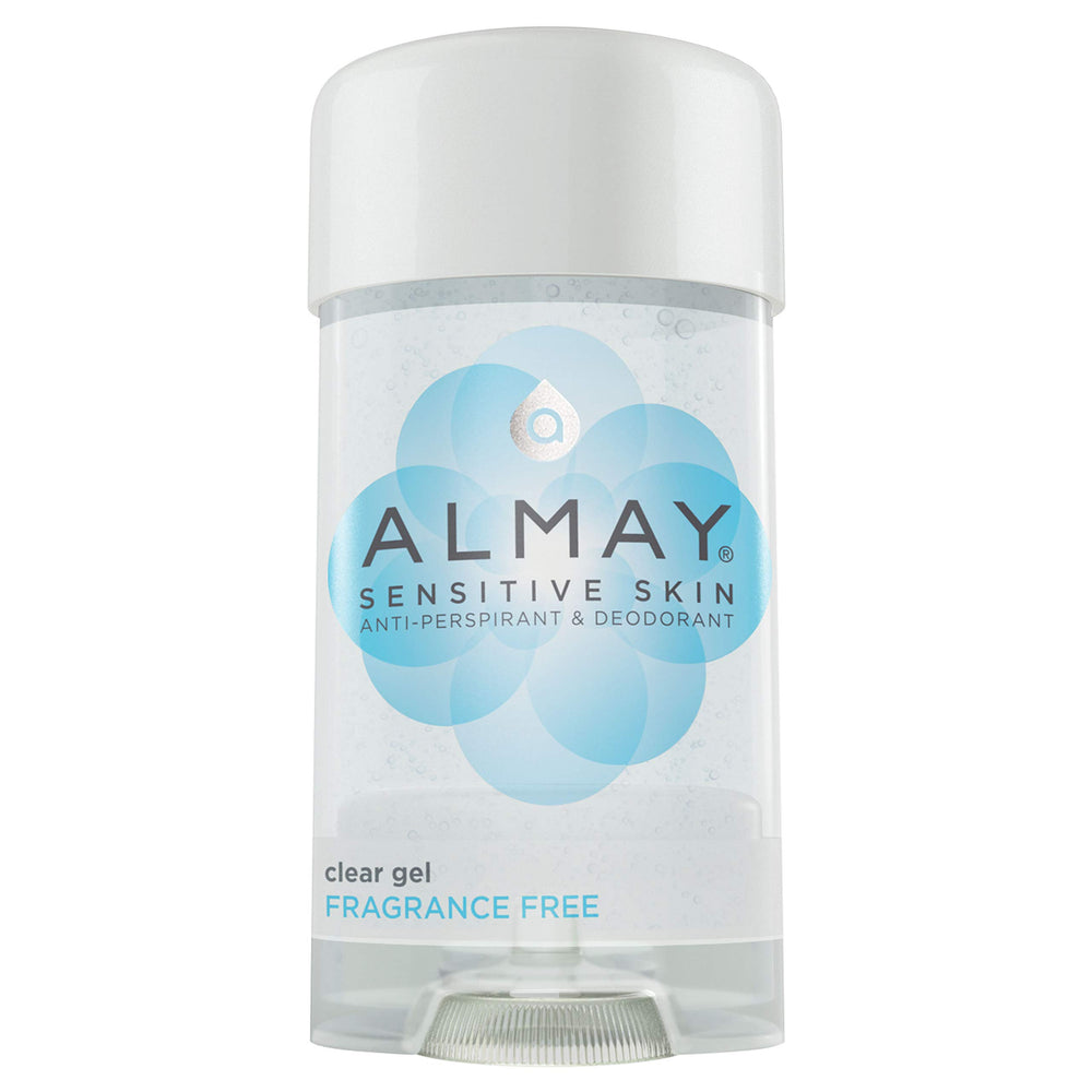 Almay desodorante gel claro para piel sensible, protección suave