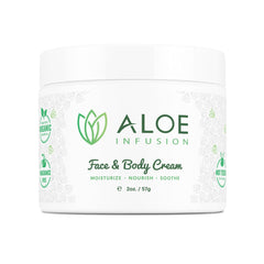 Aloe Infusion envase frontal: hidratación suave para piel seca.