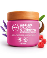 ALOESUN protector solar de sebo de res, bote; protección diaria para rostro y cuerpo