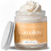 Amallow manteca de res alimentada con pasto, crema hidratante facial y corporal para uso diario