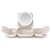 AMIRO M2 bolso maquillaje con luces en 3 colores, ideal para viaje.