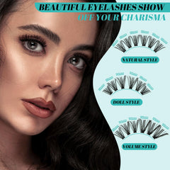 AMZGIRL LASH aplicador con pinzas para fijar clústeres con precisión