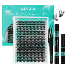 AMZGIRL LASH kit de clústeres 320 piezas para una apariencia natural en casa