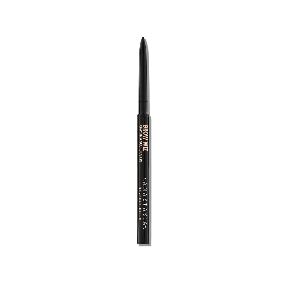 Anastasia Beverly Hills Deluxe Mini Brow Wiz delineado cejas marrón oscuro para definición precisa.