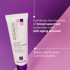 Aplicación diaria: serum mezclado con crema para SPF 30, cuidado personalizado