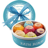 Bomba de baño Aofmee: set de 7 piezas para regalo elegante y spa en casa.