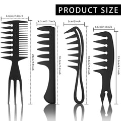 Aphrordity peine dientes anchos con cuerpo hueco protege el cabello suave.