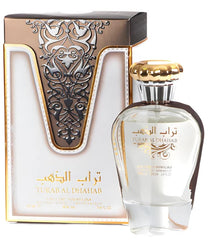 Ard Al Zaafaran Turab Al Dhahab: etiqueta dorada y empaque elegante para regalo