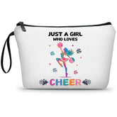 ARIosey bolsa de maquillaje para animadoras multicolor, ideal para viajar