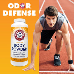 Arm & Hammer polvo corporal sin talco, sensación de frescura y sequedad diaria.