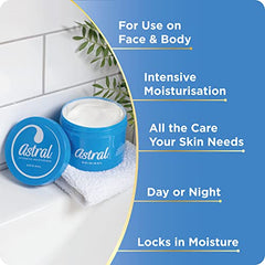 Astral crema hidratante para manos, suaviza y cuida la piel de las manos.