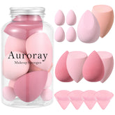 Esponjas auroray para maquillaje, grandes y en varias formas para un acabado uniforme.