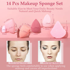 Auroray puff polvos rosado, perfecto para aplicar polvo de forma precisa.