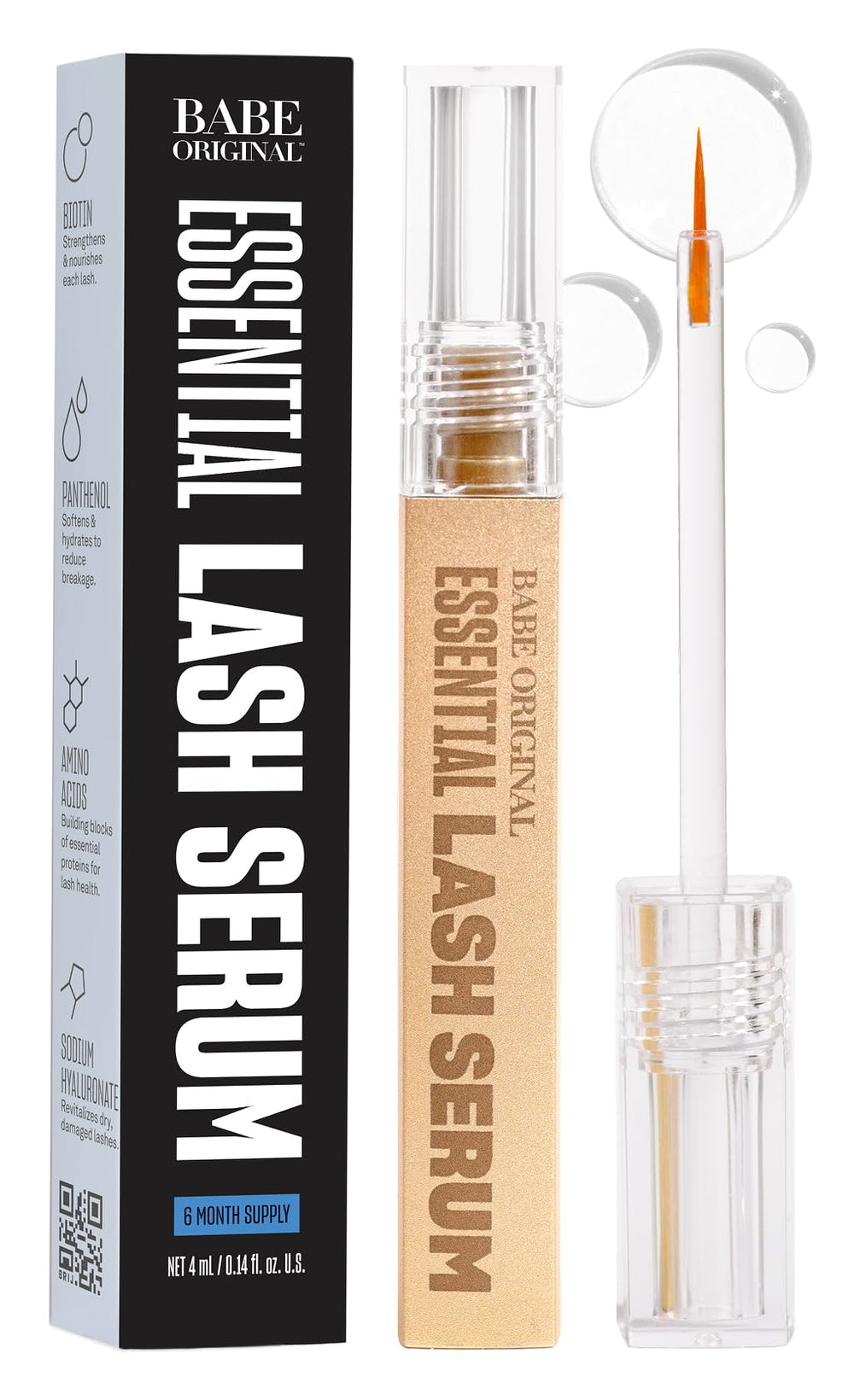 BABE ORIGINAL serum pestanas: aplicacion nocturna suave para cuidado diario