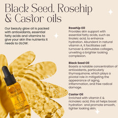 Bad Dog Beauty Glow Oil: close-up de aceites nutritivos para hidratación profunda