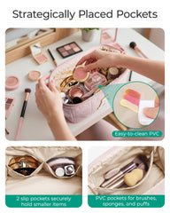 BAGSMART bolso maquillaje gran capacidad para tus esenciales
