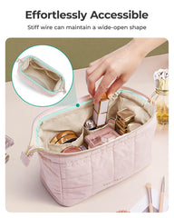 BAGSMART forro PVC interior fácil de limpiar protege cepillos.