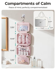BAGSMART trousse à fermetures doubles pour un accès rapide.