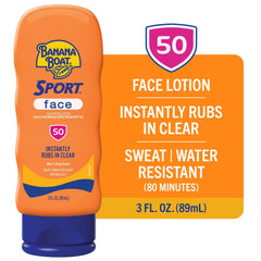 Banana Boat Sport Face SPF50: textura no grasa y poros sin obstrucciones.