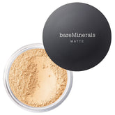 bareMinerals Original Matte Foundation SPF 15 en envase, acabado mate duradero para uso diario.