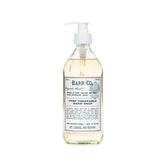 Jabón de manos BARR-CO natural con avena y vetiver; limpieza suave para la piel.