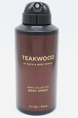 Bath & Body Works Teakwood desodorante spray, aplicación rápida para entrenamiento y día a día