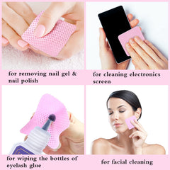 BCowos toallitas absorbentes sin pelusa para esmalte y residuos.