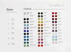 BEADSLAND muestras de tamaño SS3 a SS40 para elegir ajuste perfecto.