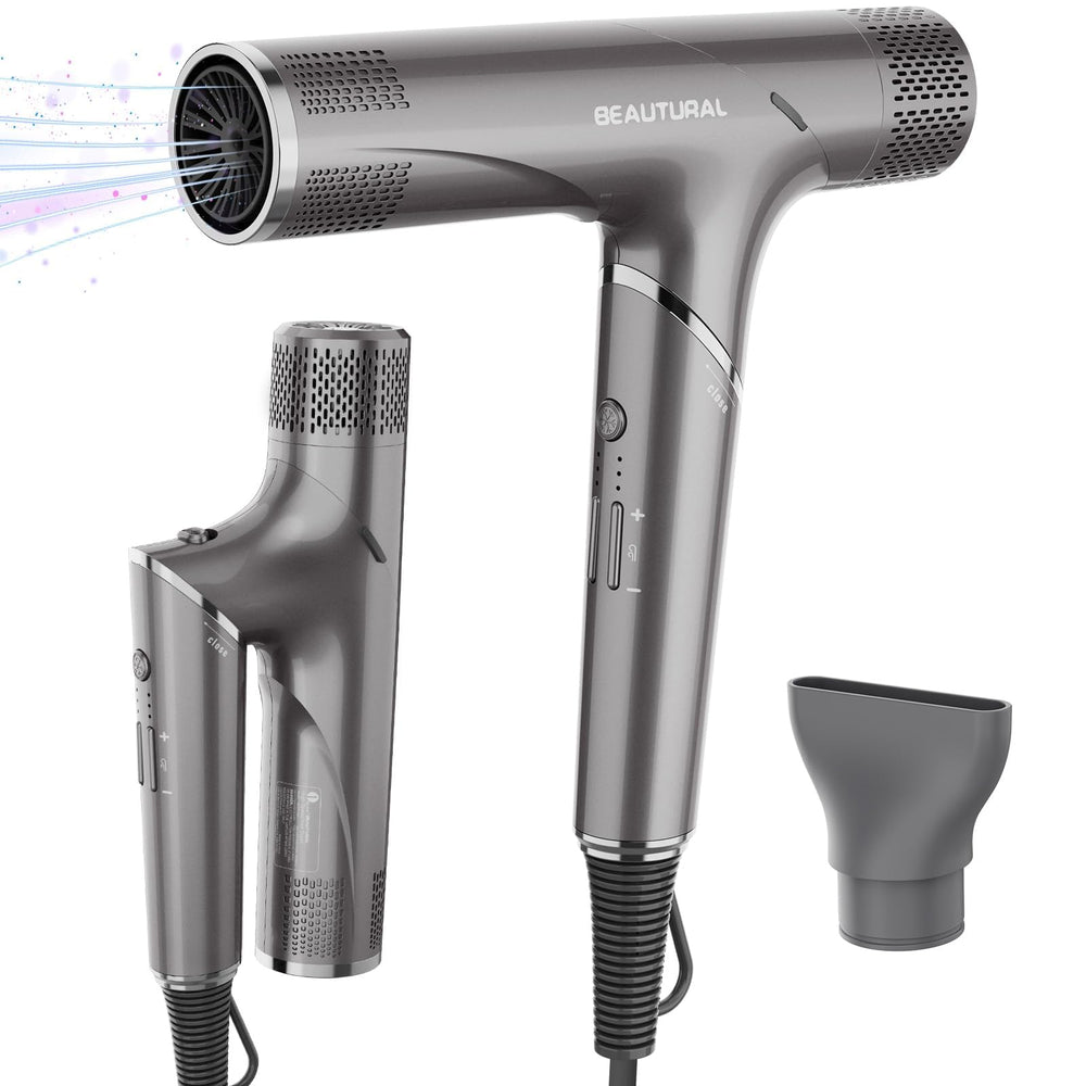 BEAUTURAL secador de pelo, motor sin escobillas, ofrece secado rápido.