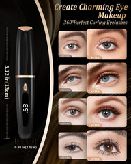 BeautyCurls rizador con protección anti-quemaduras y cepillo preciso.